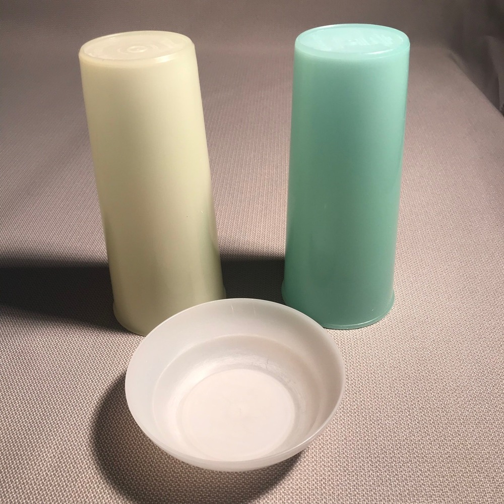 Tupperware Tumblers Bowl 1 Millionaire Line Blue 1954‎ 1 107-36 Yellow 16 oz.